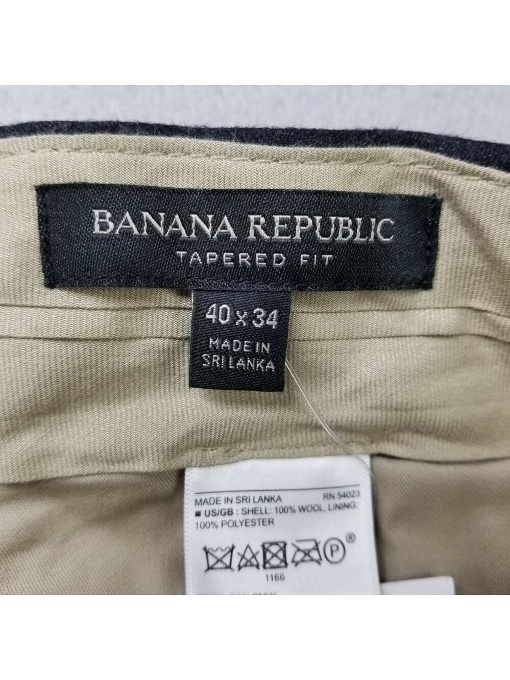 Banana Republic Pants Mens Gray Tapered Soft Virgin Wool Vitale Flannel 120's - Picture 11 of 12